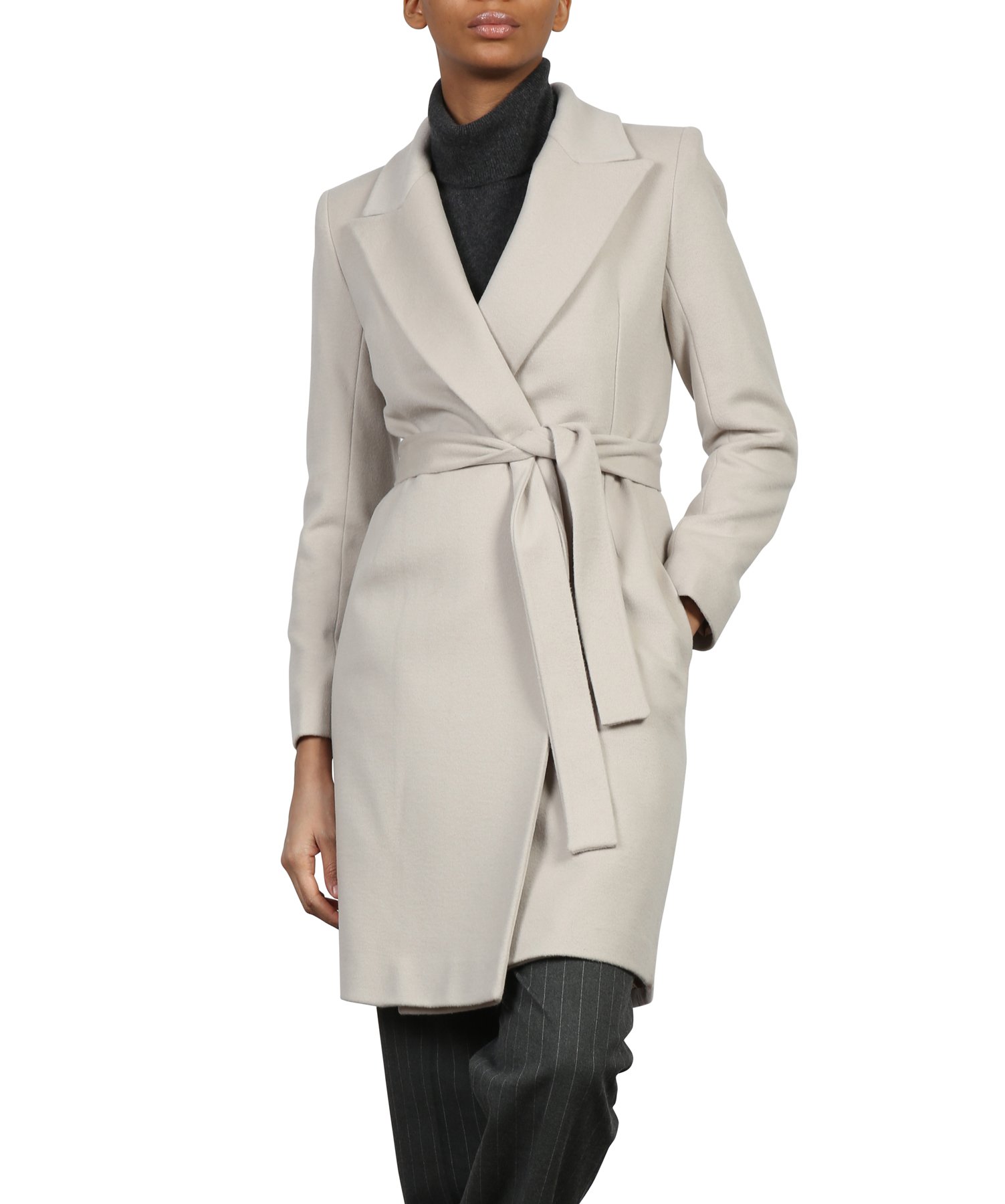 fleurette wrap coat