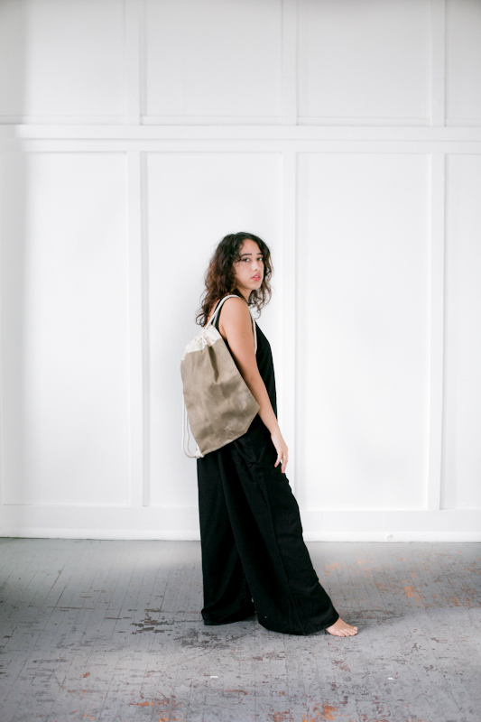 Study NY, Jumpsuit ItalicHomes, Canvas Drawstring Bag