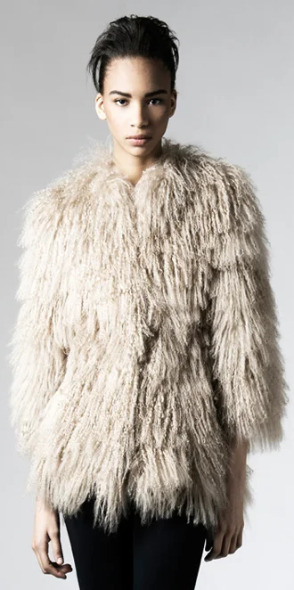 STYLE # T122053TB tibetan lamb jacket