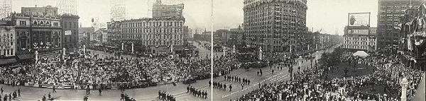 GAR Parade during the 1914 Encampment in Detroit, Michigan