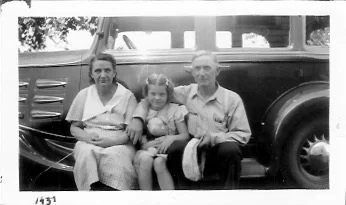 L-R: Elida, Bonnie Storch, and William Charles Photo dated 1937