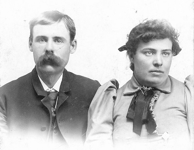 William Harvey Shutts and Clementine Minerva DeMoss Wedding photo, 1893. This is the only known picture of William Shutts