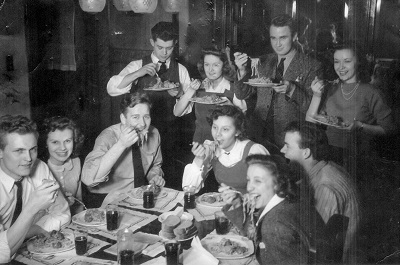 The Dummy Club, date and location unknown Maynard is seated 3d from the left
