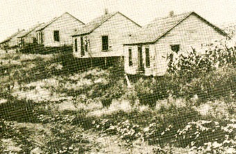Coal mining camp housesabout 1900. Location unknown