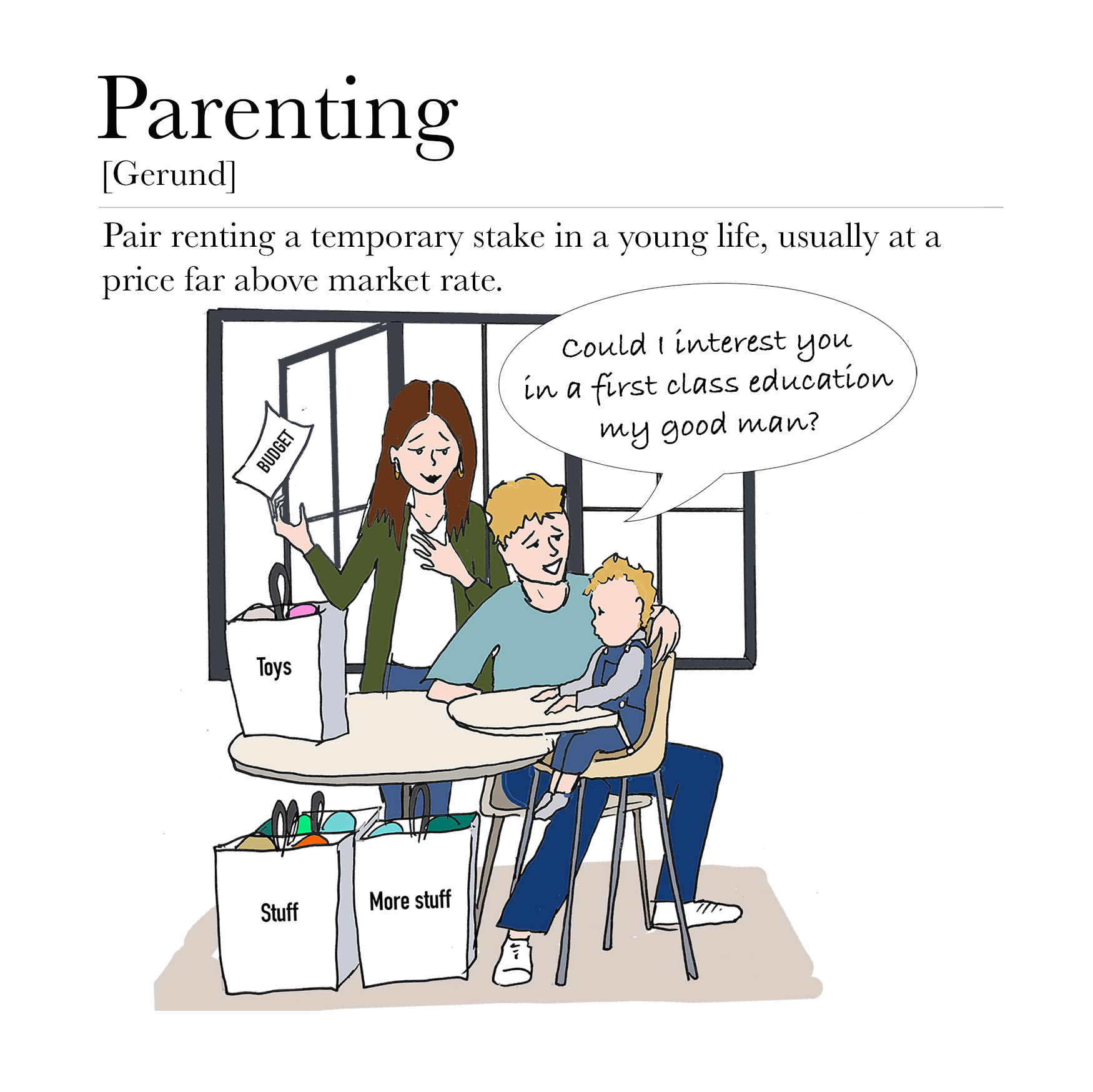 Parenting Static cartoon greeting card.png