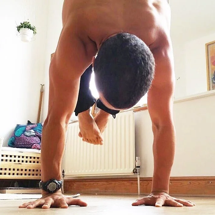 Heel squat to Pike Transition