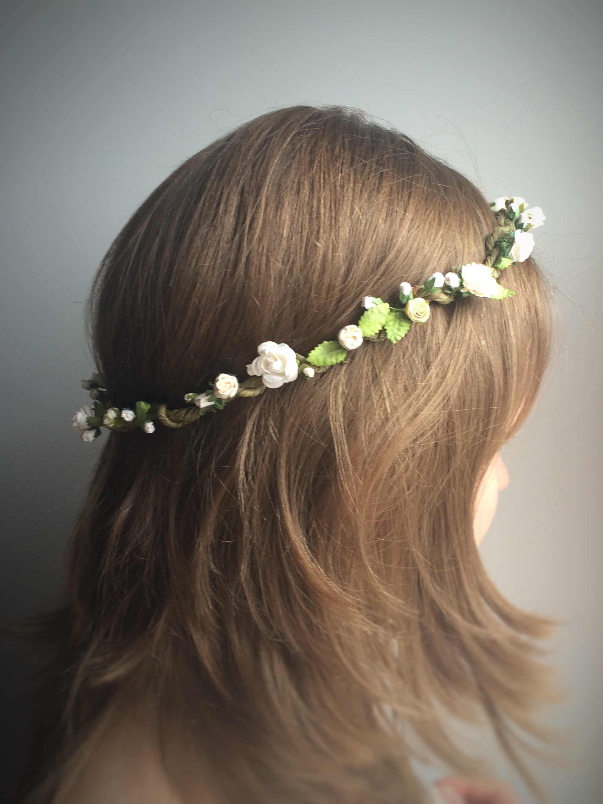 Pelican Rose Bride Yorkshire flower crown