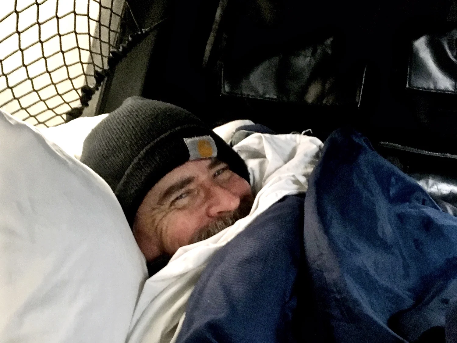 A happy man in his happy place.