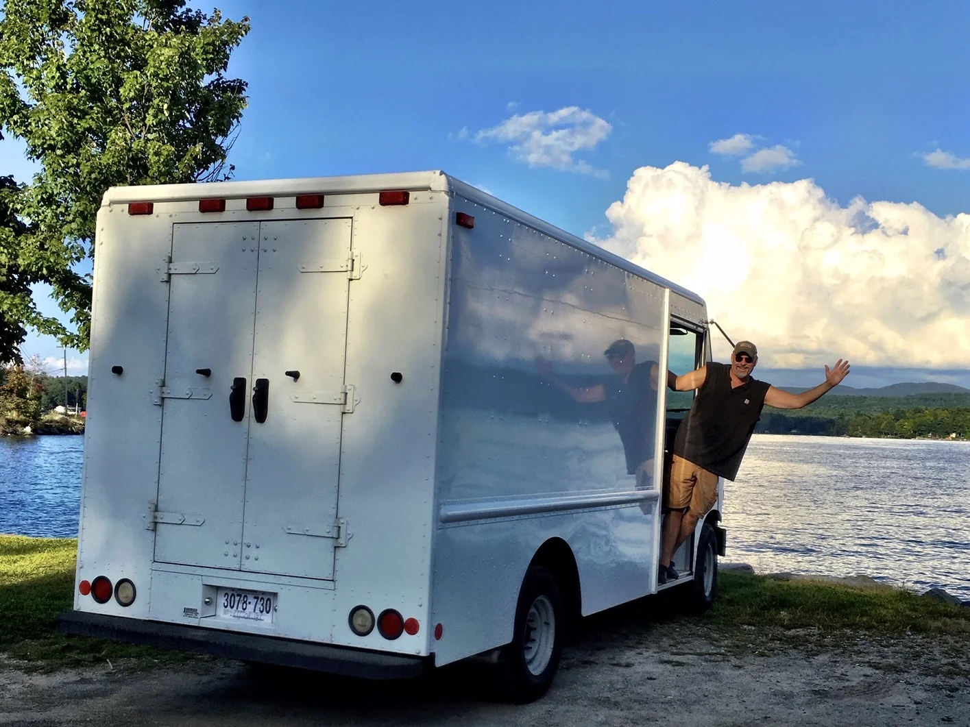 Our bread truck in Vermont before the conversion.