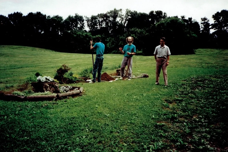 LaoMa and DrJay beginning work on MrJou’s dream, building a Tai Chi College. We were digging the corner stone hole to lay the time capsule.