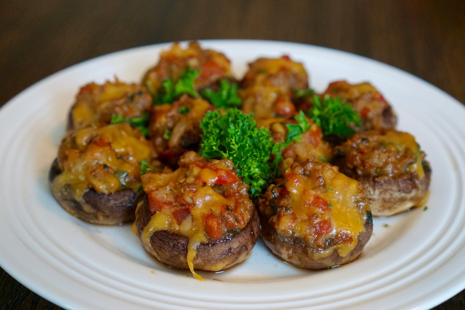 Sausage Stuffed Mushrooms