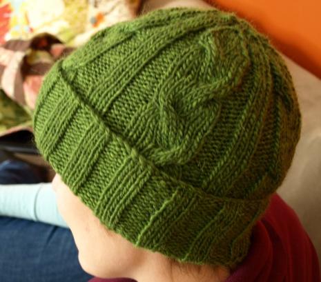 Men S Cabled Hat Pattern 9 Stitches