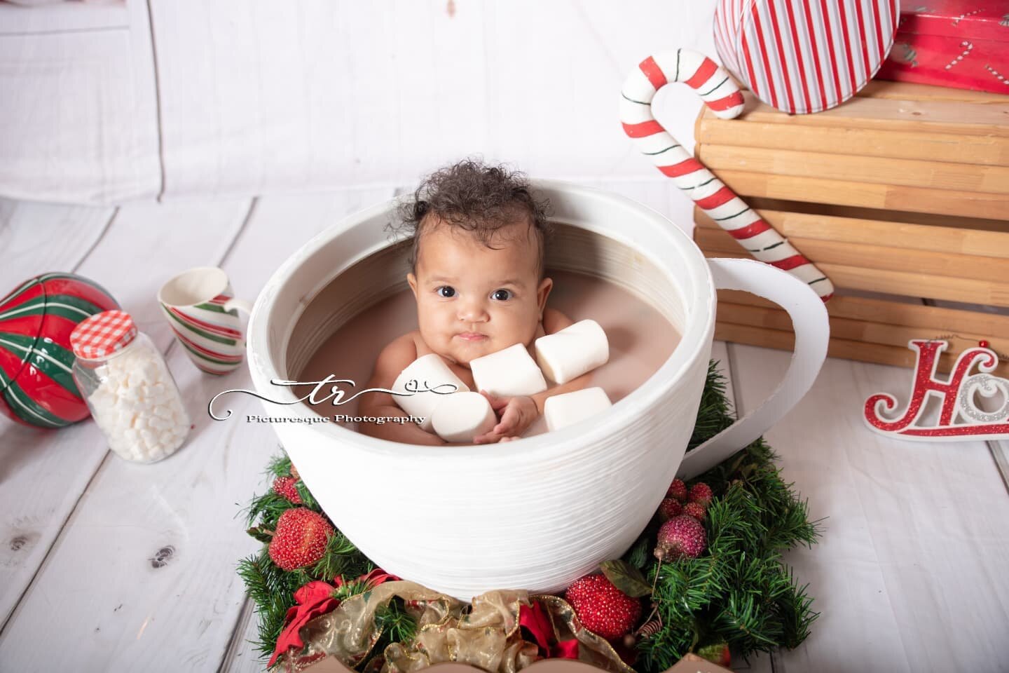 Hot Cocoa Sessions 
.
#trpicturesque #hotchocolate #hotcocoa #christmasphotos #sittersession #6months #adorable #santababy #marshmallow #candycane #baby #babyinacup #chunkybaby #winter #happiness