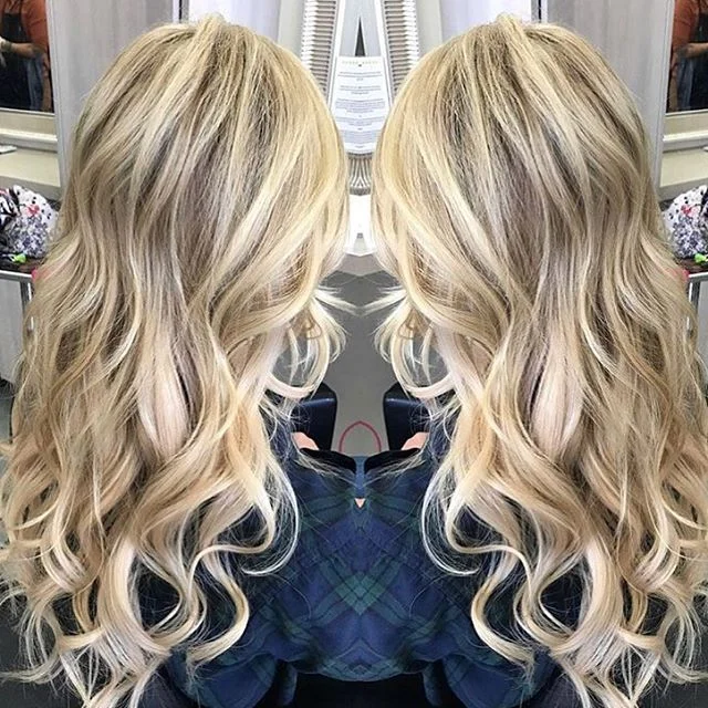 Hair by Nicole @mividanicole // #Repost @mividanicole with @repostapp
・・・
✨✨✨ Base color, highlights and a full head of hair extensions on this beauty! #salon5150 #mividanicole #cinderellahairextensions #cinderellahair #extensions #veilextensions #highlights #blondehair #gorgeous #modernsalon #americansalon #behindthechair #btcpics #hairbrained #aveda @salon5150 @modernsalon @american_salon @behindthechair_com @hairbrained_official @aveda