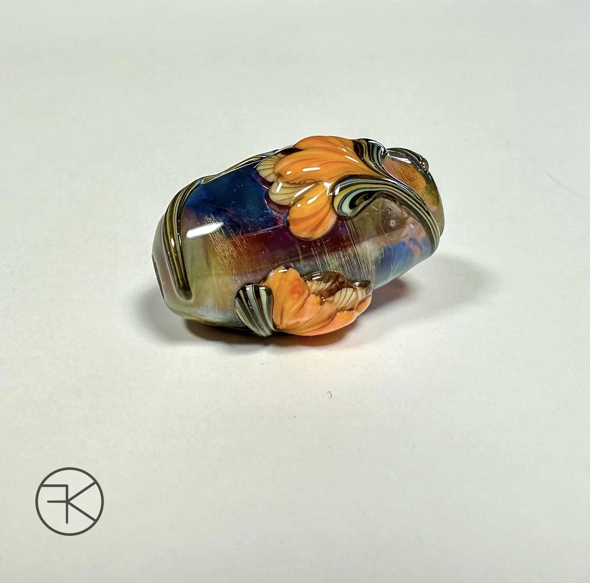 Handmade glass bead 9821807