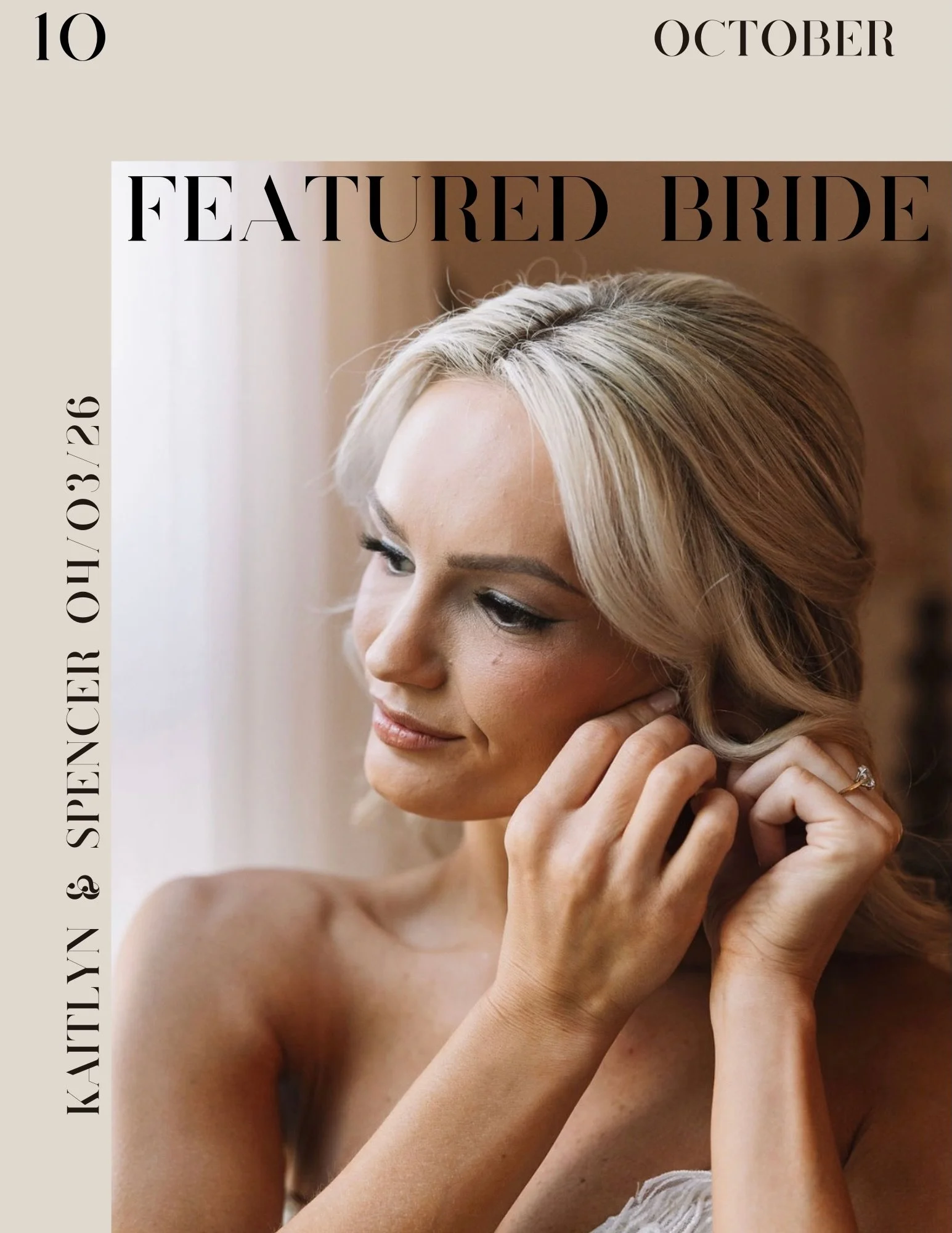 October Featured Bride ✨

&ldquo;My favorite part of the day was how confident I felt after the one10 beauty team were finished getting me ready. I felt so confident for all of my first looks with my family, bridesmaids, and husband because my makeup