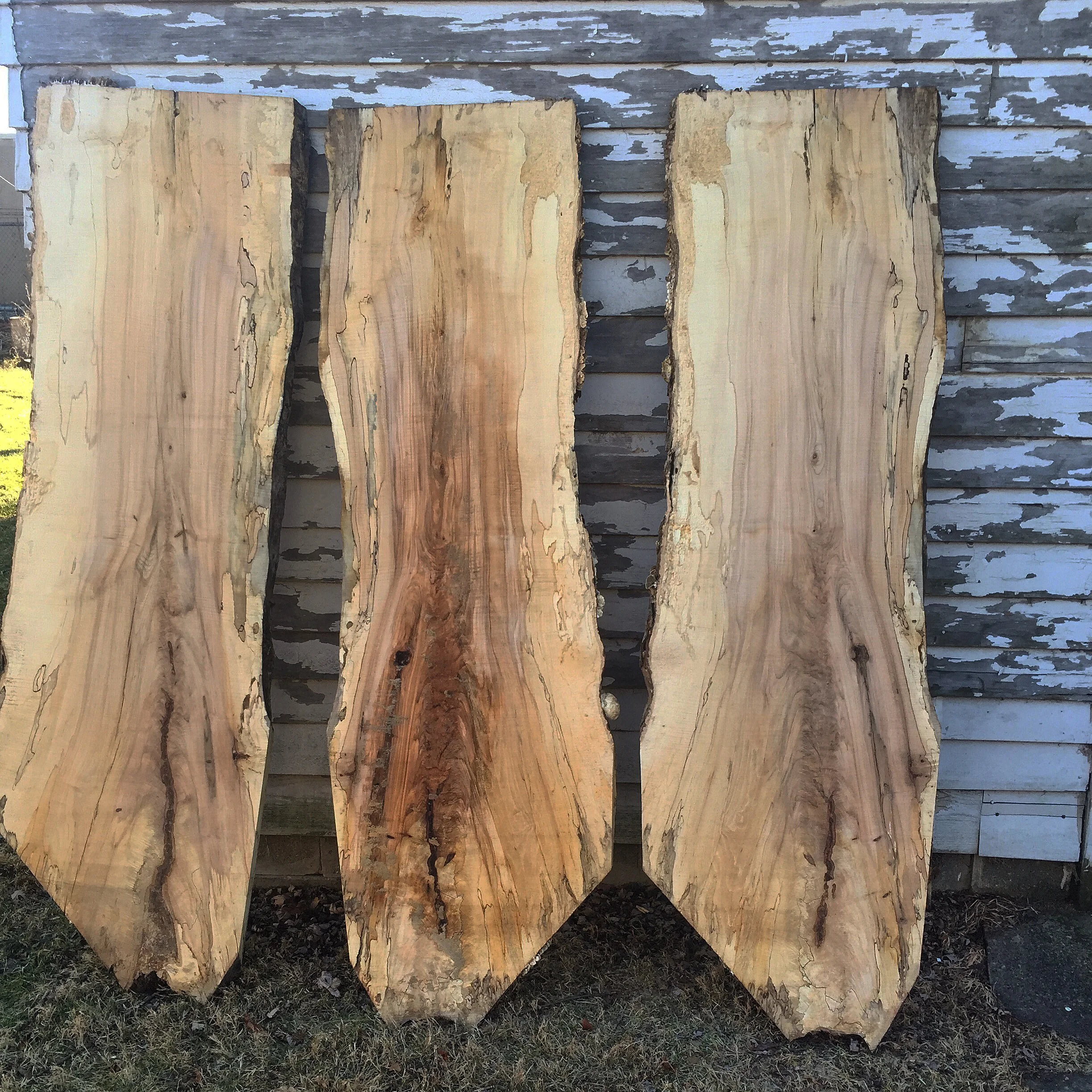 Spalted Silver Maple/Soft Maple Live Edge Slabs and Dimensional  *Limited Supply*