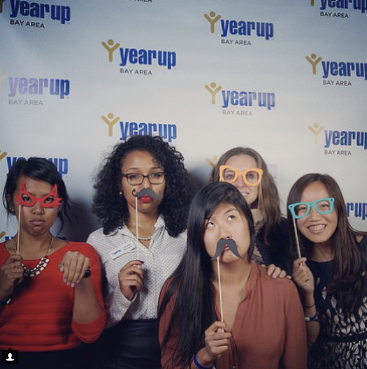 Being silly at the step-and-repeat with some of my 2014 ProInspire Fellowship cohort. I love these women!