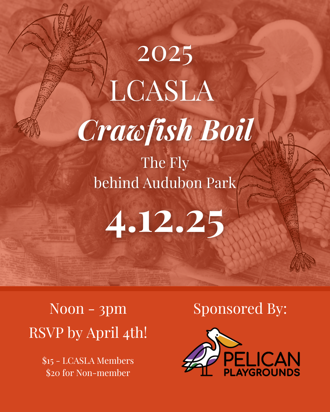 2025 ASLA Annual Spring Crawfish Boil