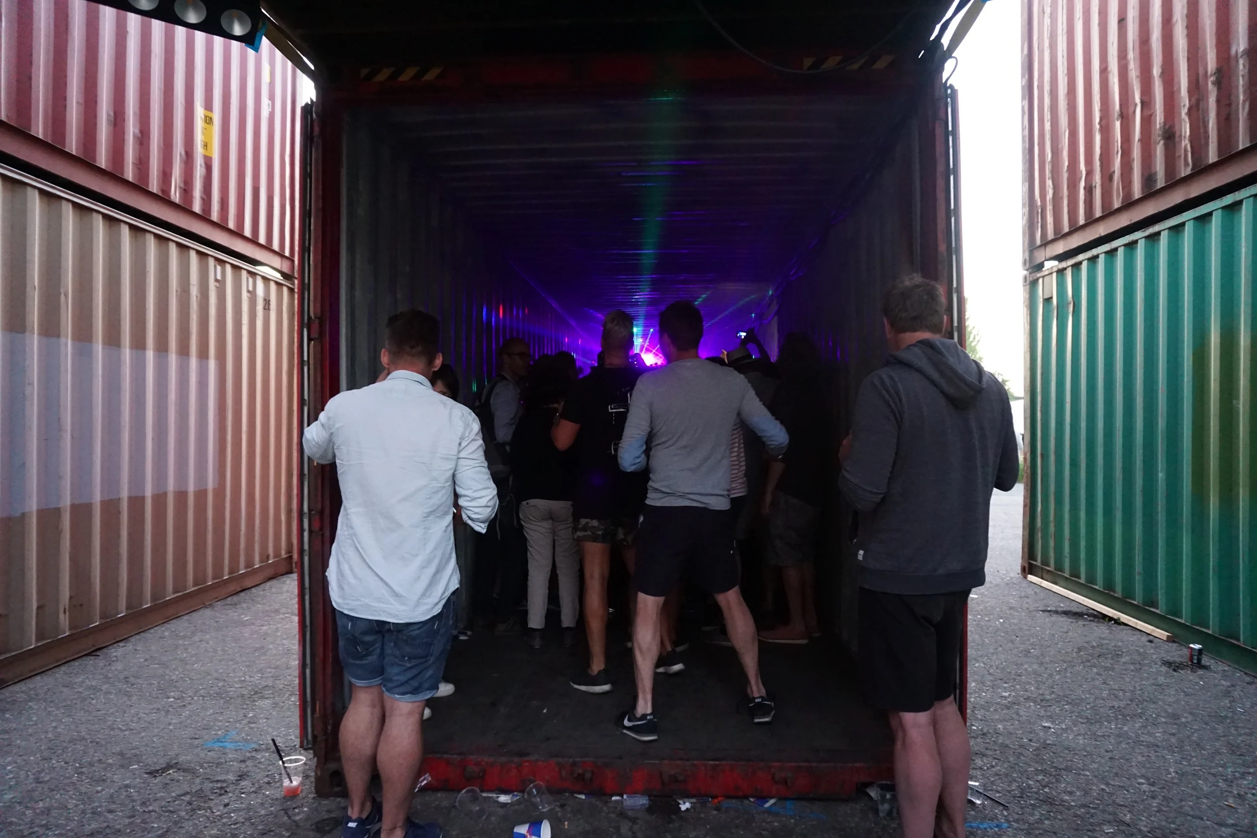This shipping container was a RIOT.