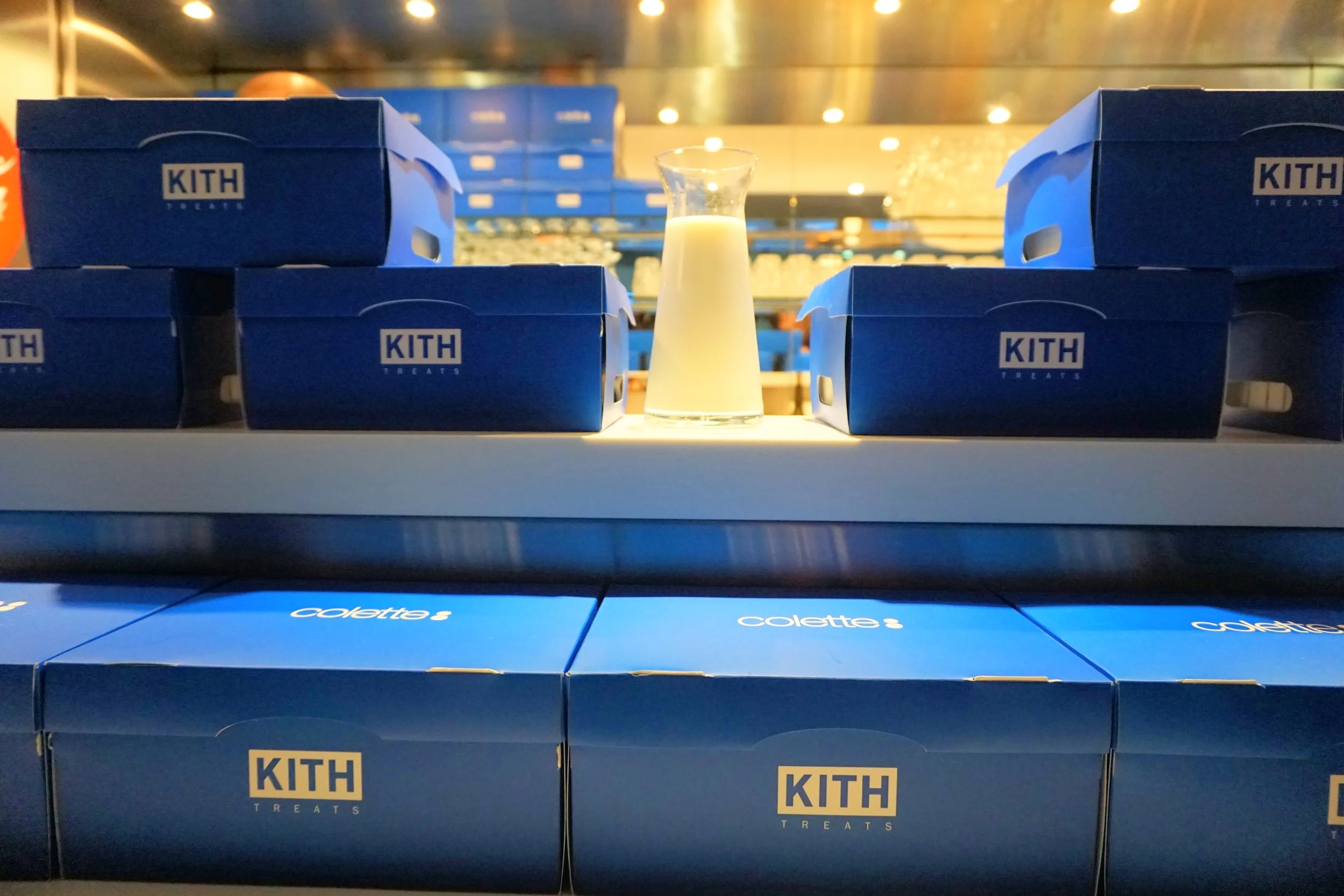 They also had New York's Kith Treats in store , complete with cold milk at the bar. (Unfortunately I had to skip on this one).
