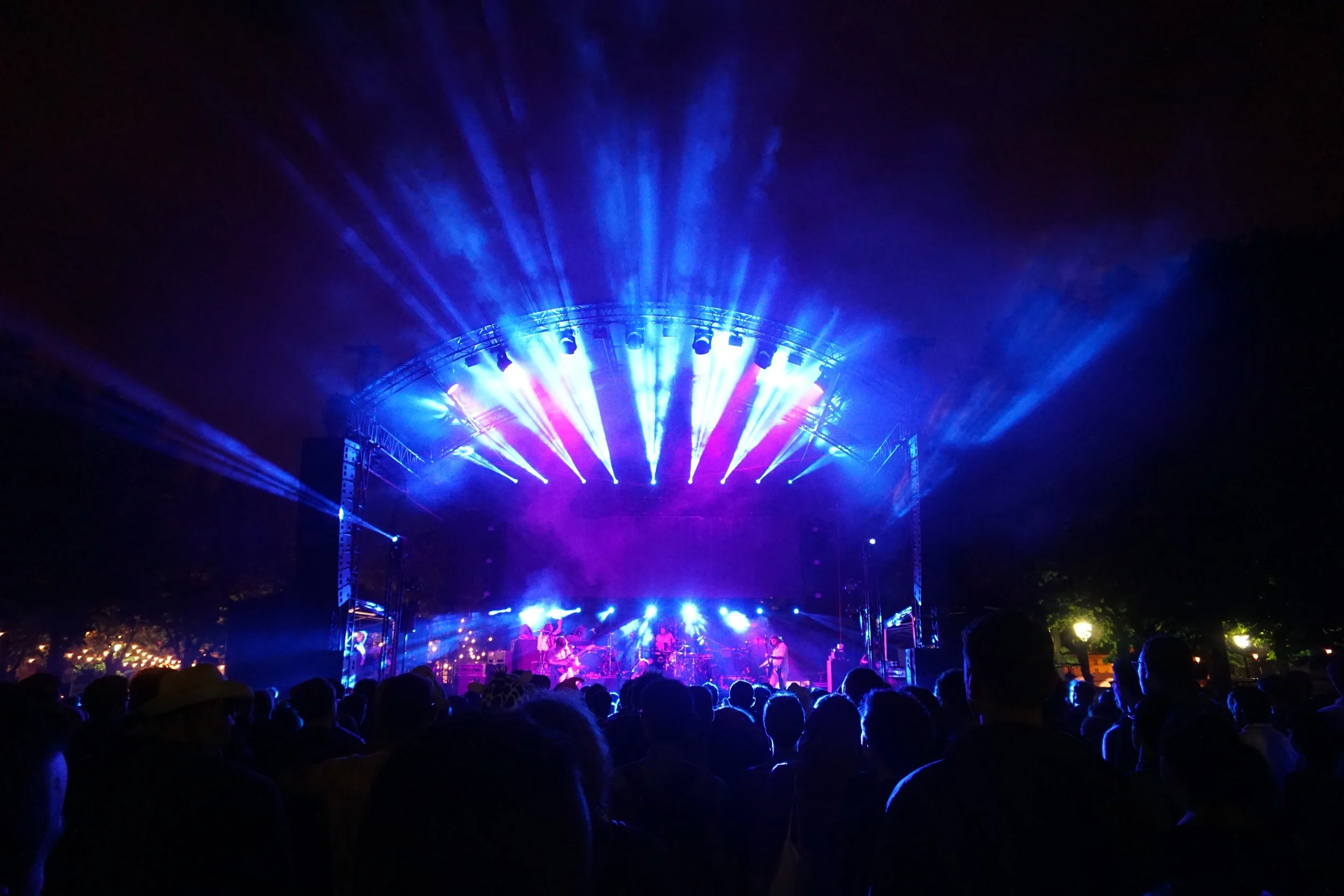 Stage outside Royal Palace, Invalides. 
