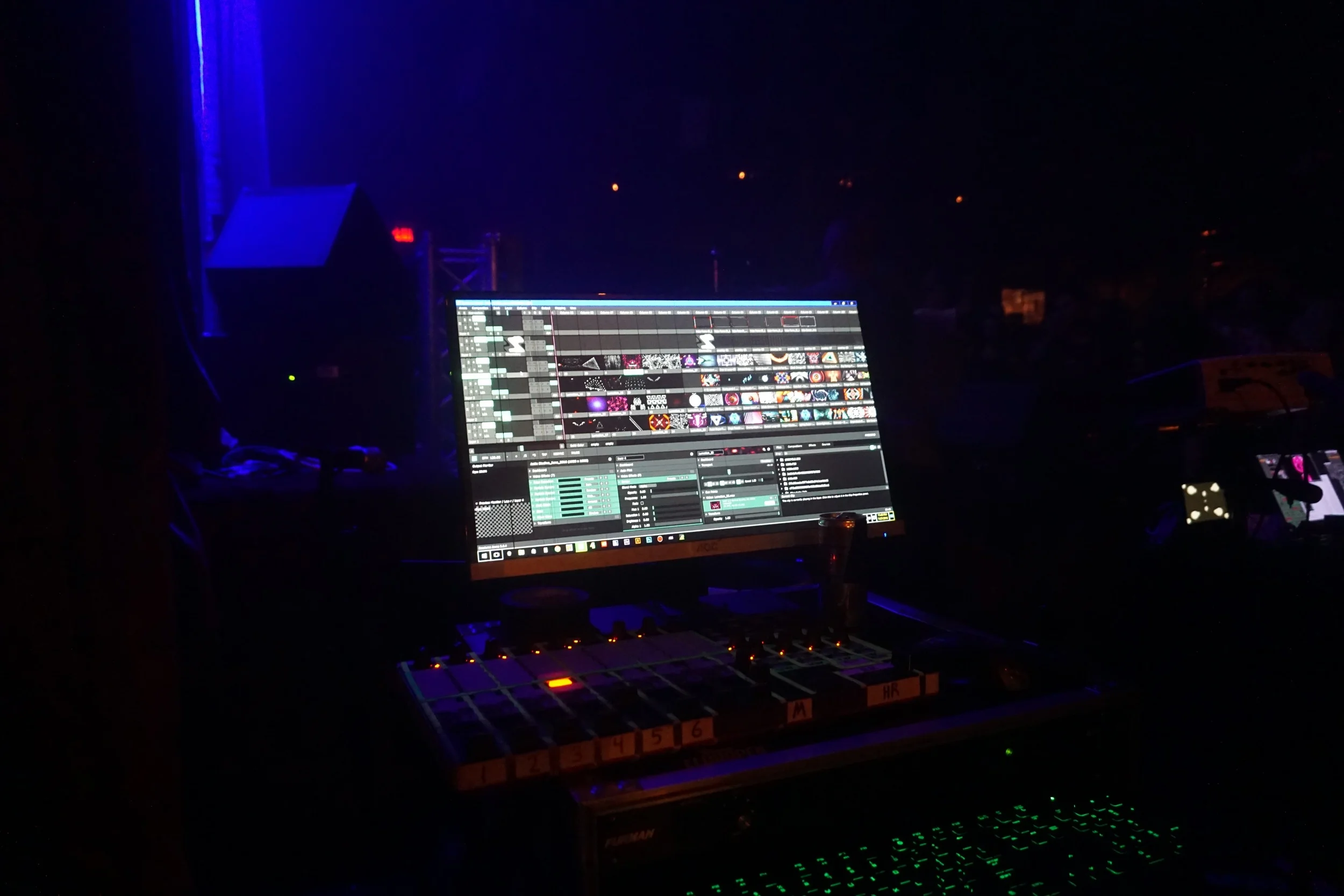Visuals and LED lights from Minneapolis company Playata. 