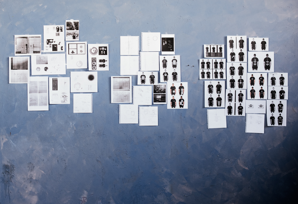 Iterate through design process, incorporating discussion topics into final apparel pieces.
