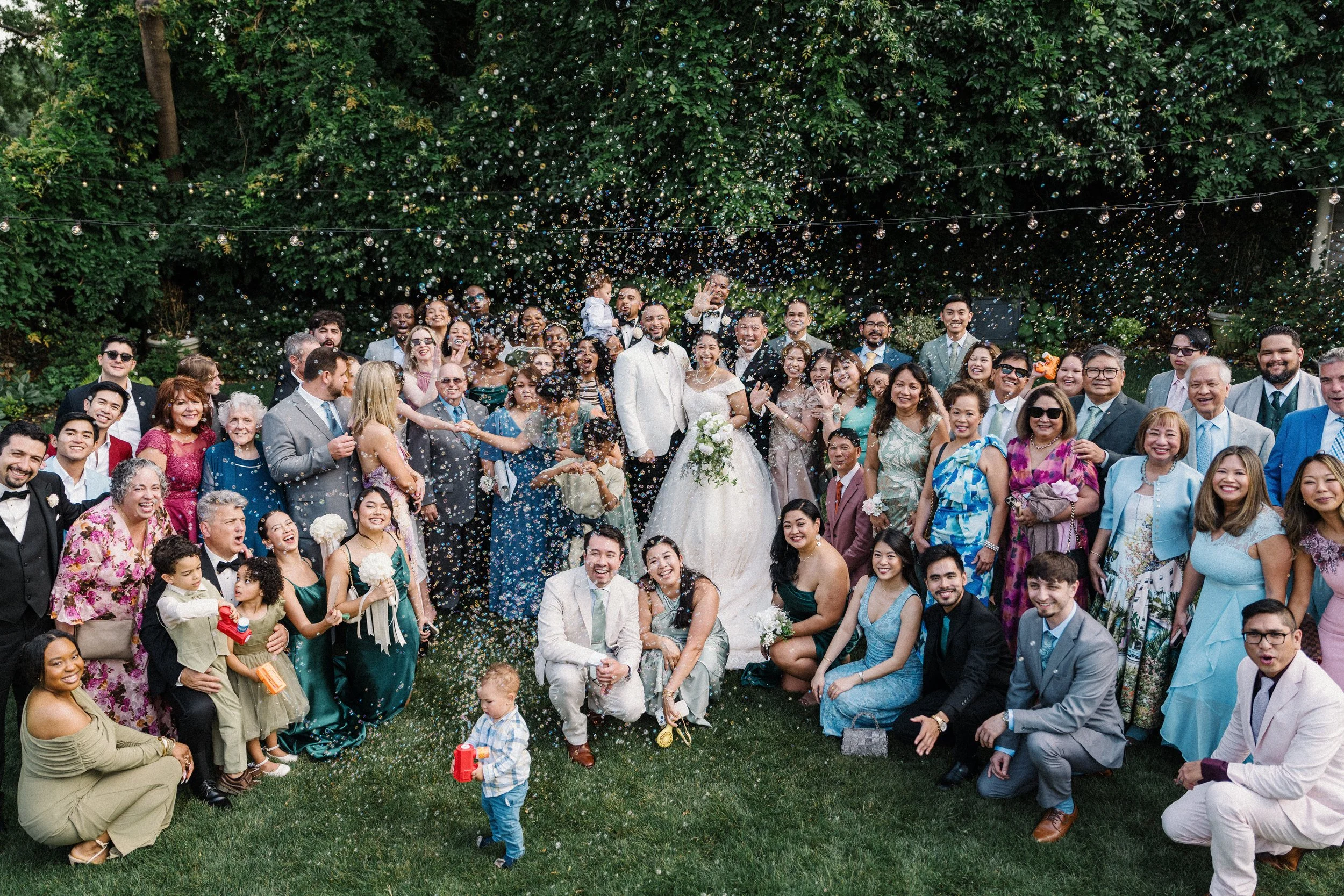 A Magical May Wedding at Separk Mansion in Gastonia, NC: Sunbeams, Bubbles, and Rainy Magic