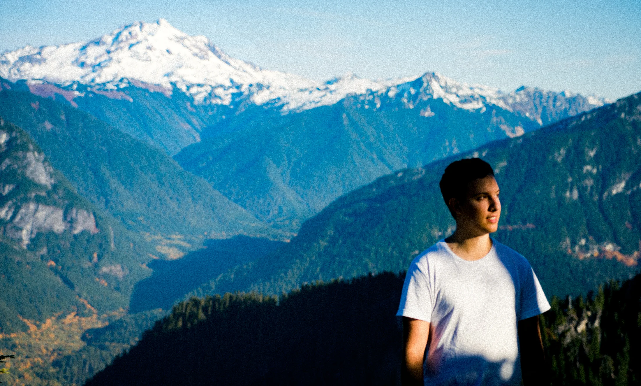 In front of Glacier Peak, WA.