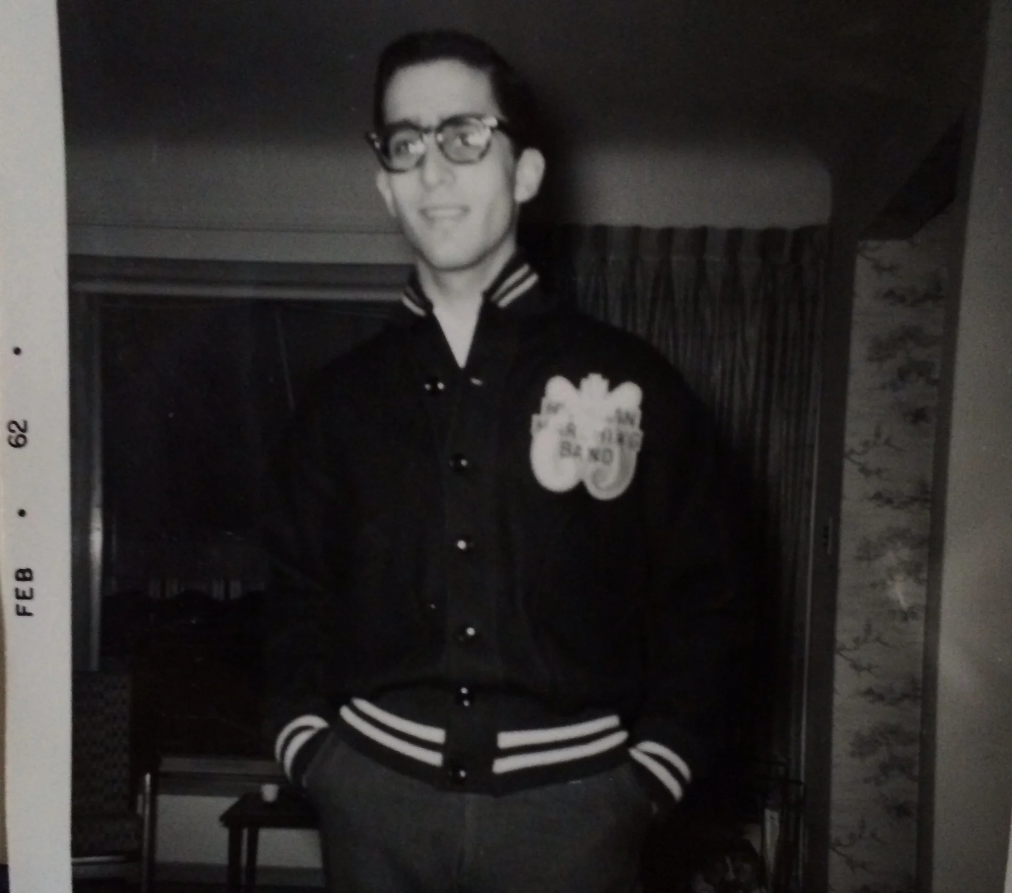 John Moses with University of Michigan Marching Band Jacket, 1962