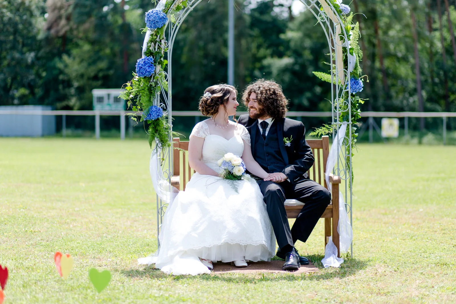 Hochzeit auf dem Memory Field Darmstadt