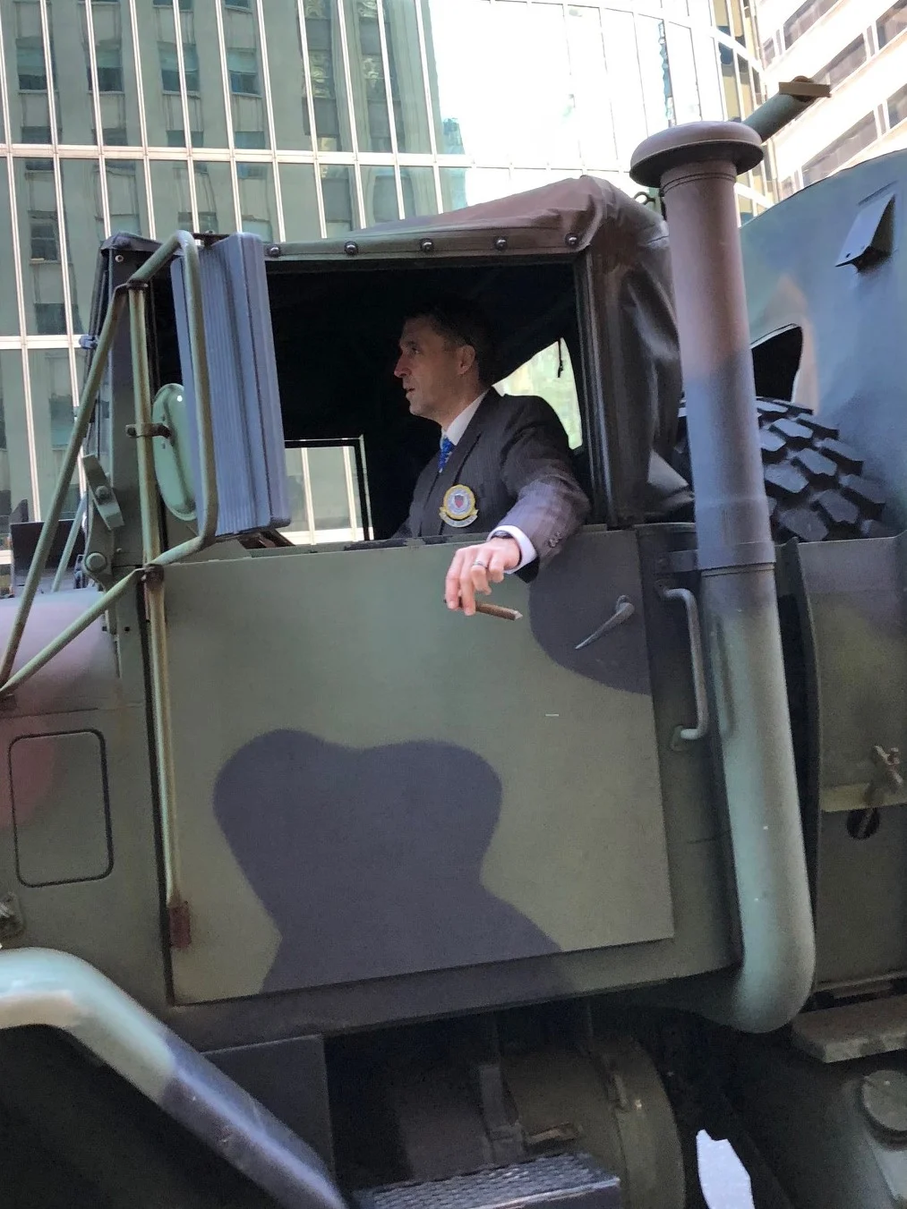 Tim driving the 5Ton