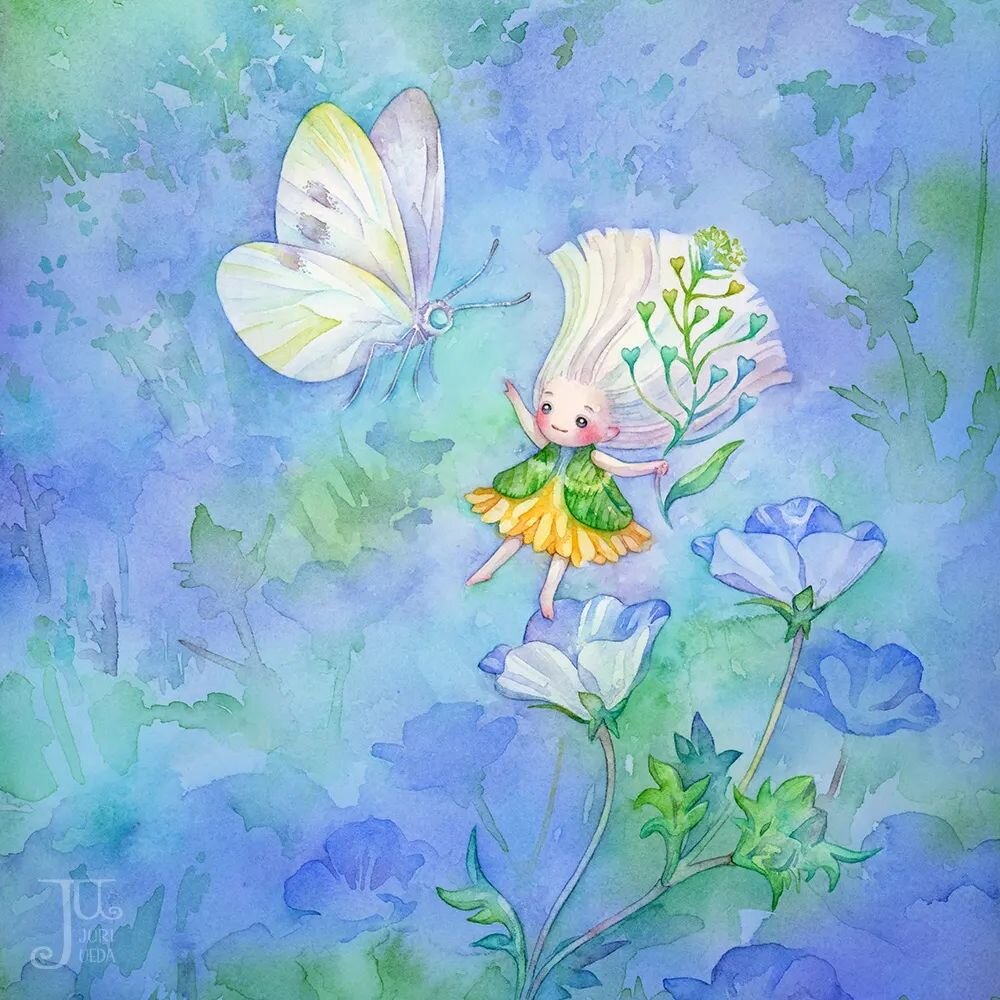 Time to celebrate the colors and the sun, before the rainy season comes!

...Well, actually this spring feels unusually cool and cloudy. I just hope for some brighter days ahead☀️

Wishing you a refreshing weekend😊

#watercolor #aquarelle #whimsical
