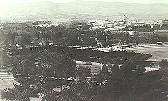 To the north-west city corner, across the Park Lands c1900.