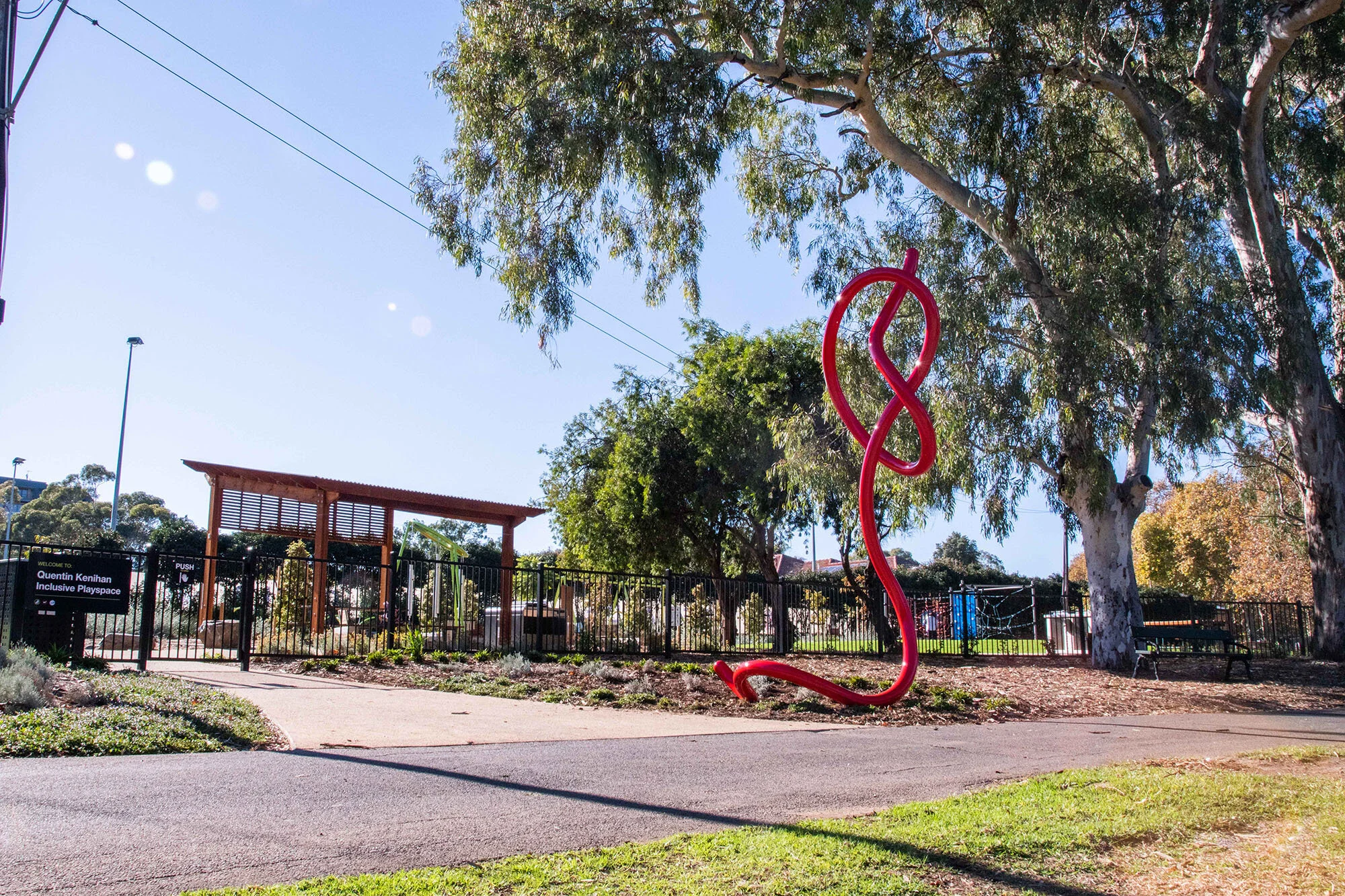 Quentin Kenihan sculpture and playspace upgrade