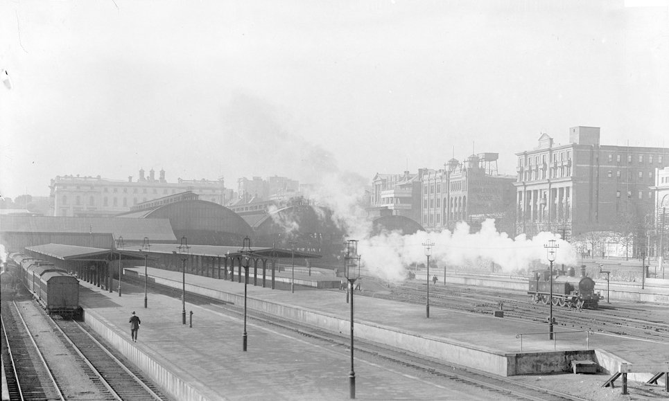 Railway station c1920