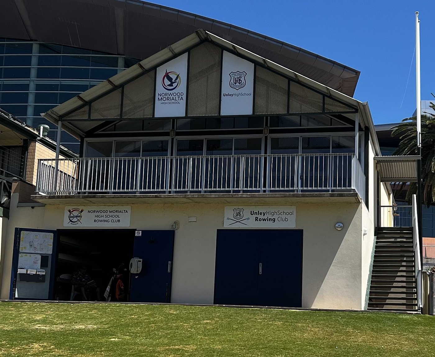 Norwood-Morialta High School and Unley High School rowing shed