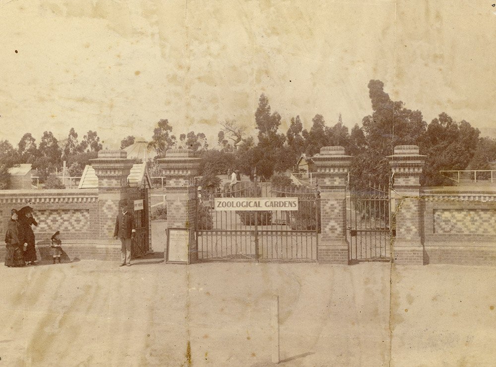 Original front gates, 1880s 