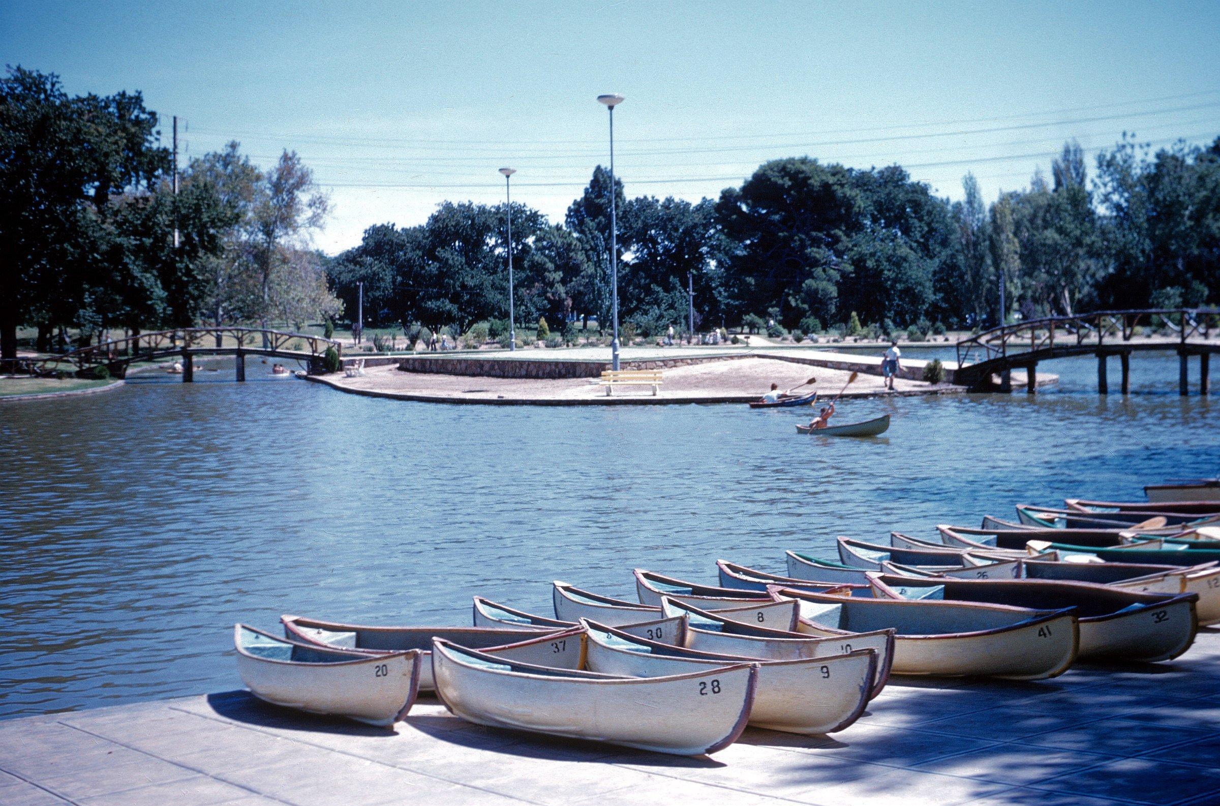 The first paddle boats for Rymill Park Lake, early 1961