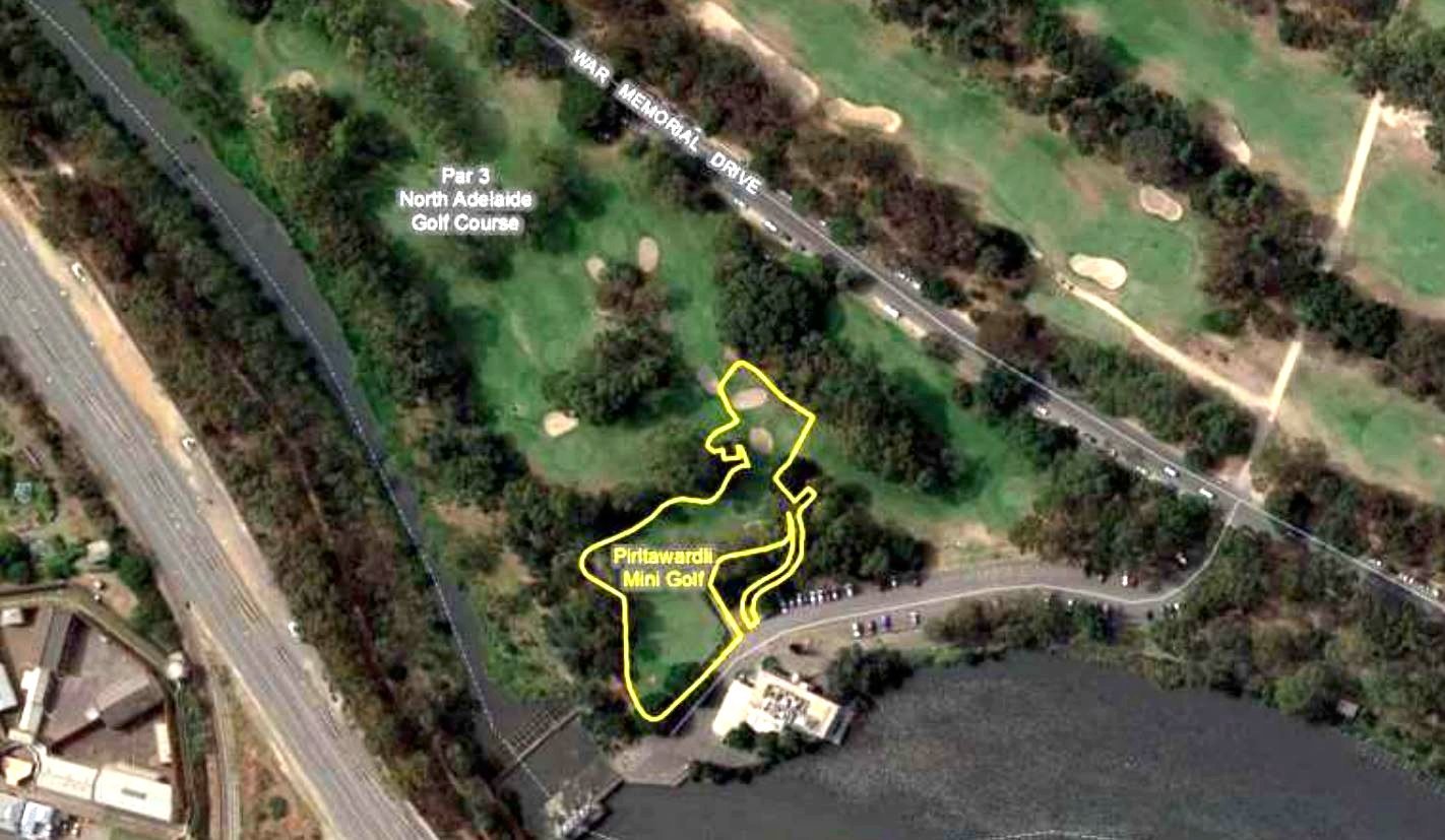 Site of the proposed mini-golf course