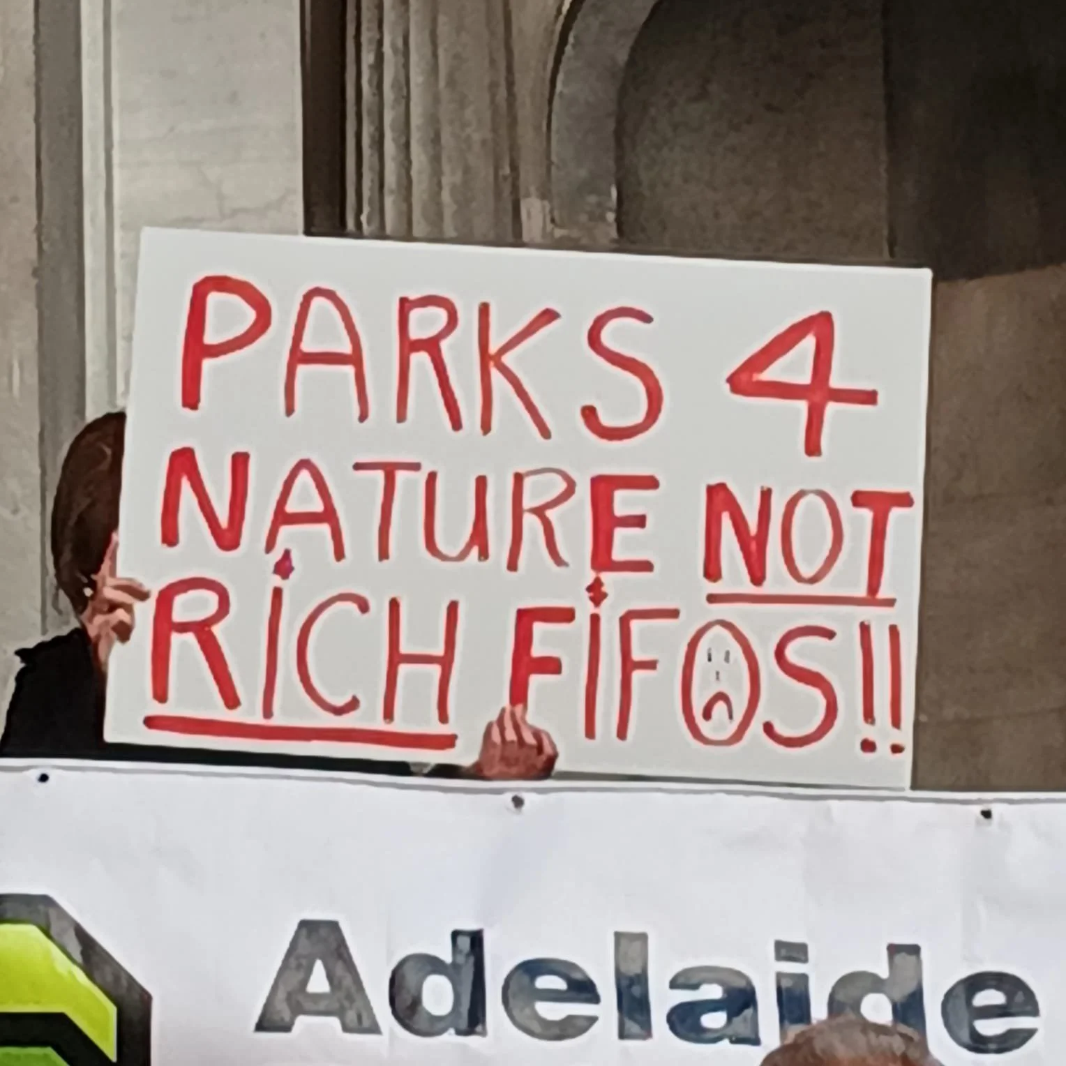 Scenes from the "Protect Possum Park" rally at Parliament House, on World Environment Day, 5 June 2025