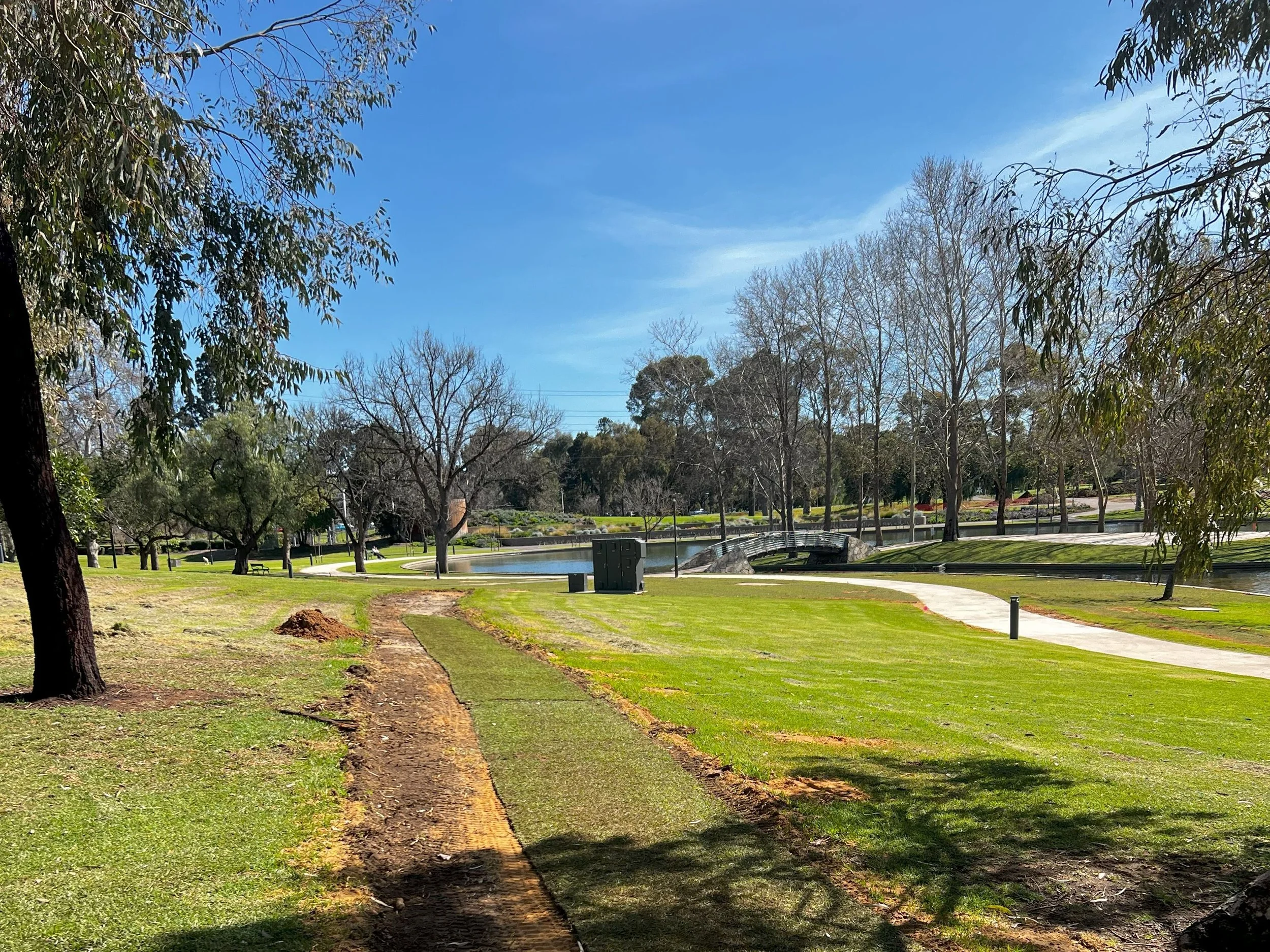 Irrigation and turf renewal works nearing completion, 13 September 2025