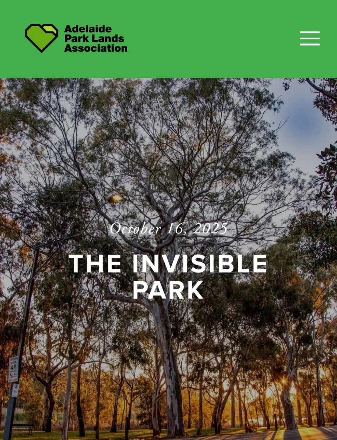 When you look at the urban forest in the north-western part of your Adelaide Park Lands, do you see value in its biodiversity, its shade, its function as a carbon sink, its peace and tranquility?
Or, like the State Government, do you merely see a bus