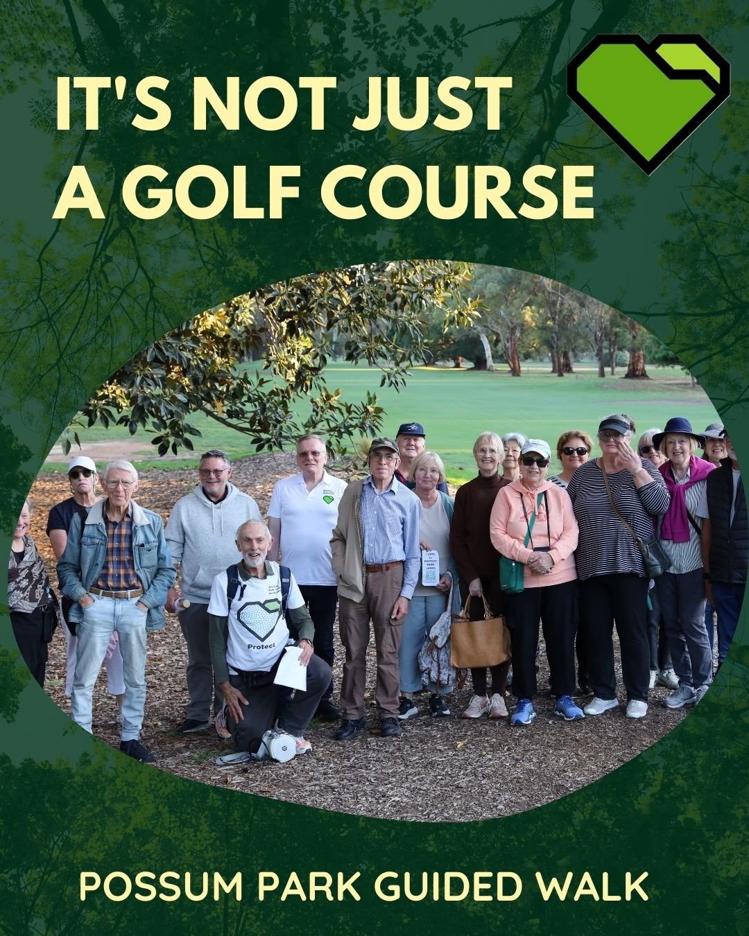 IT&rsquo;S NOT JUST A GOLF COURSE &ndash; TWILIGHT WALK 

Yesterday we hosted our first twilight guided walk through Possum Park / Pirltawardli (Park 1). Led by Shane Sody, we wandered winding tracks &mdash; weaving safely around golfers while uncove