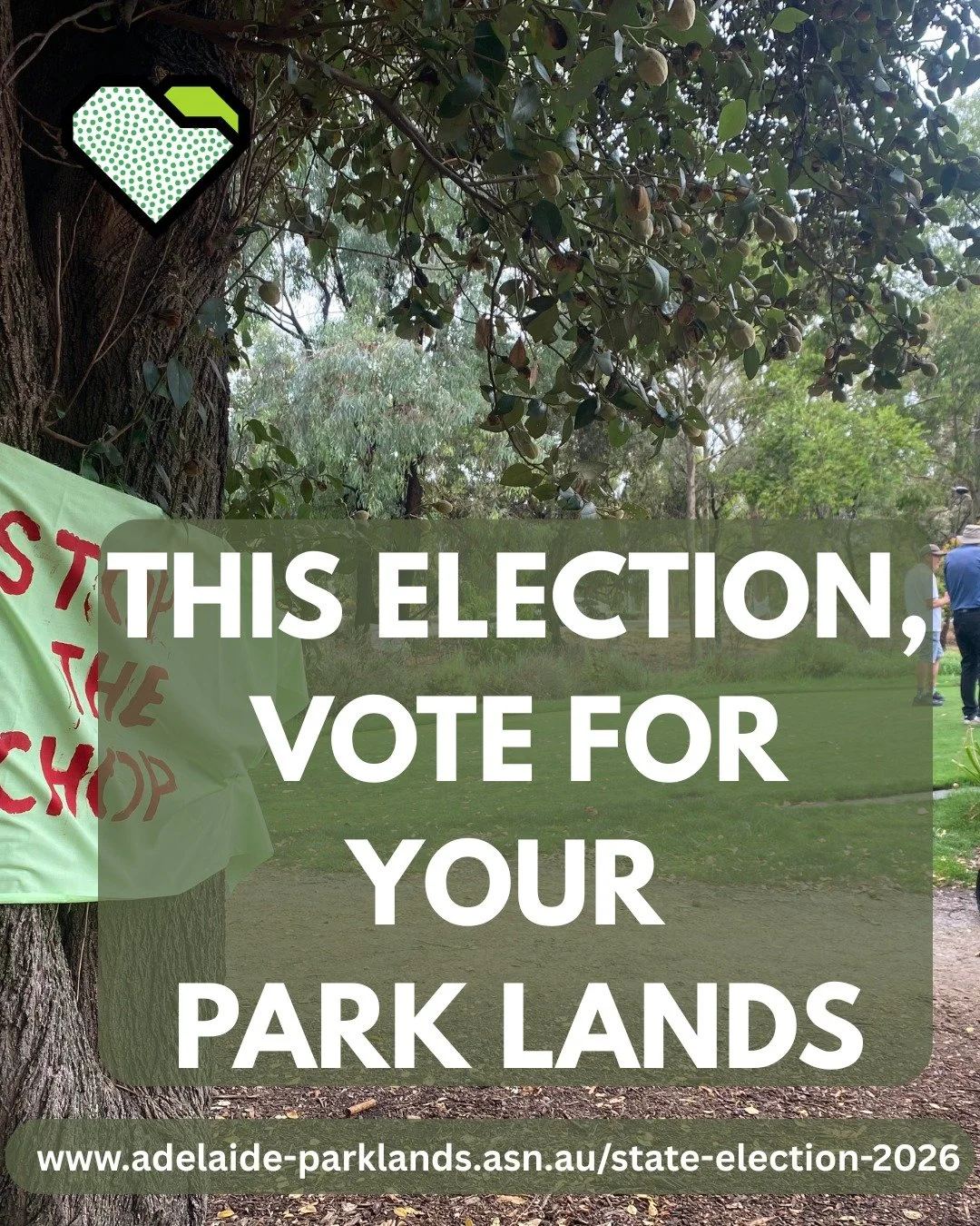 PROTECT: Make your vote count in this election

In February 2026, the Adelaide Park Lands Association contacted each political party contesting the State election, and selected independent candidates for the State-wide Legislative Council election, w