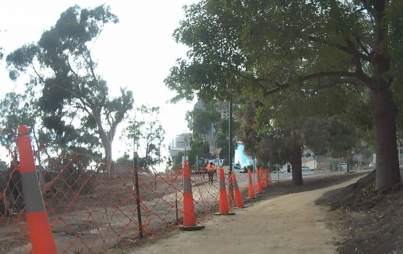 The work site on 12 March 2026