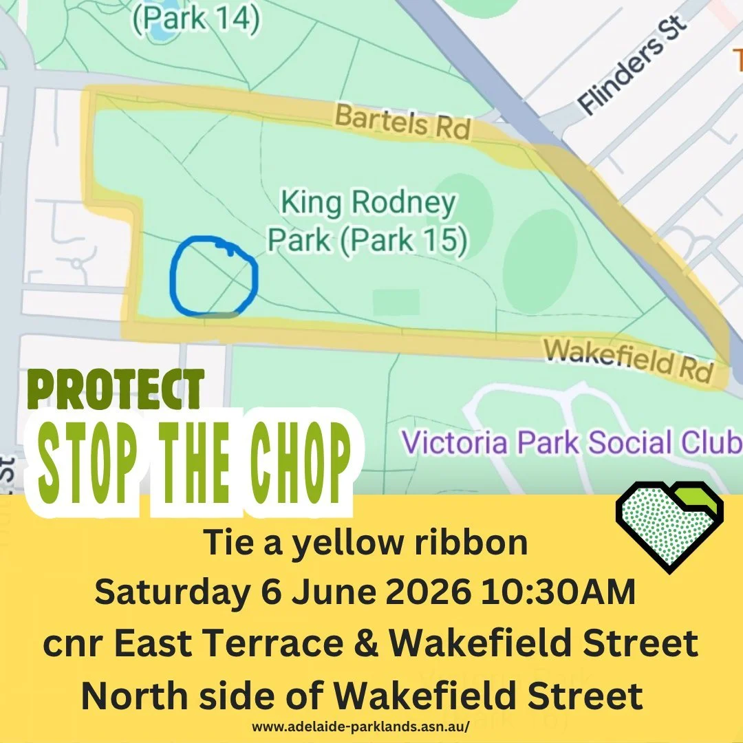 FINAL EVENT POST: Location clarification

Stop the Chop - Protect our Parks, Environment and Public Spaces

There has been confusion around the location for this event. Apologies about that. 

To clarify:

*  Congregate near the corner of East Terrac