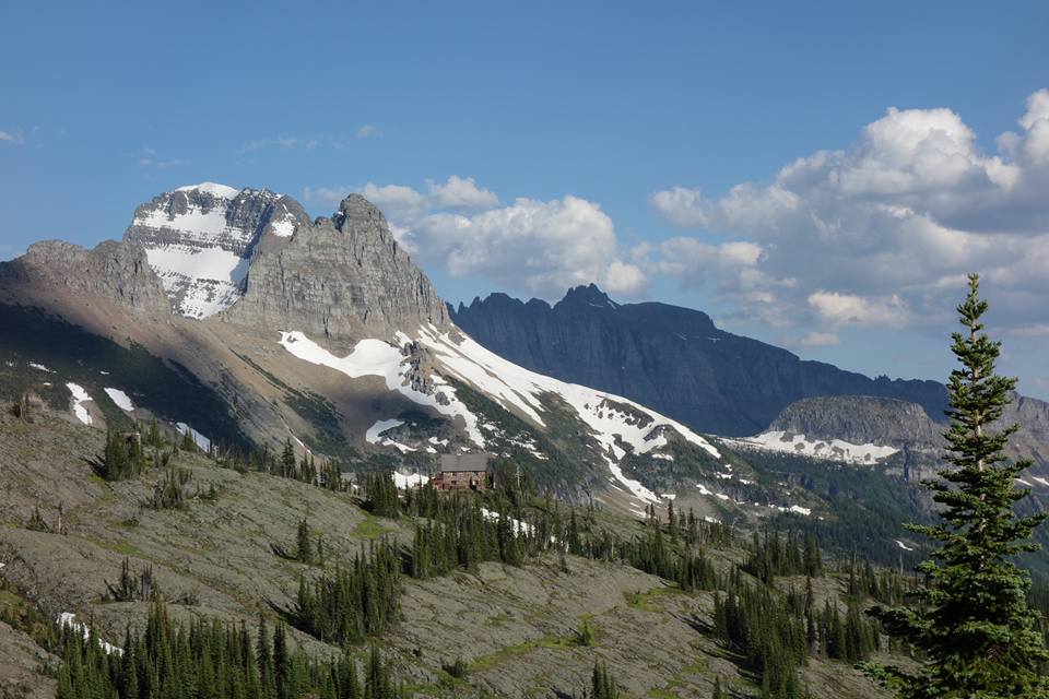 You know you're getting close to town when you can see this from your campsite (Granite Park Chalet)