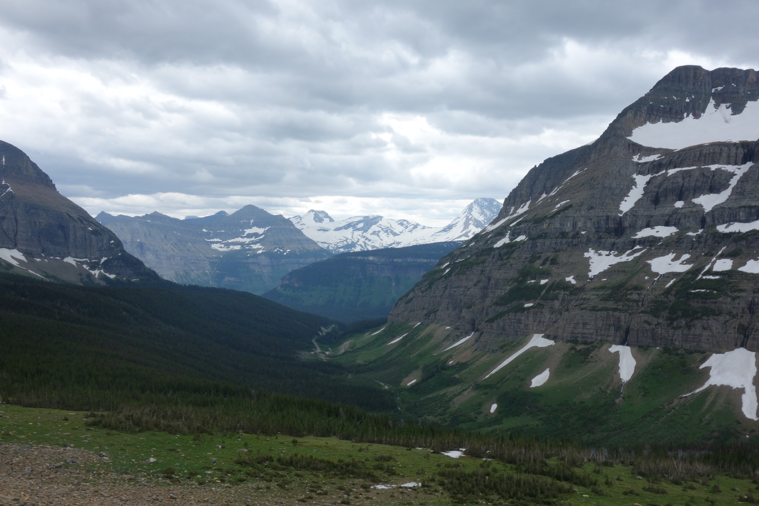 Valley on the south side of the pass looking out toward the soon to be gone Reynolds Glacier